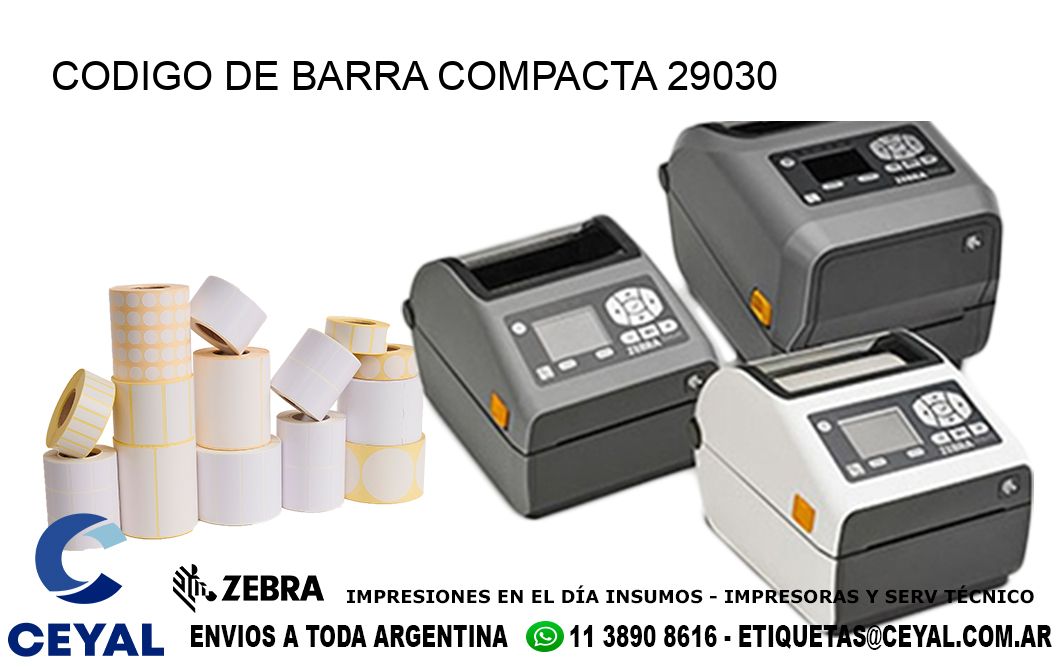 CODIGO DE BARRA COMPACTA 29030