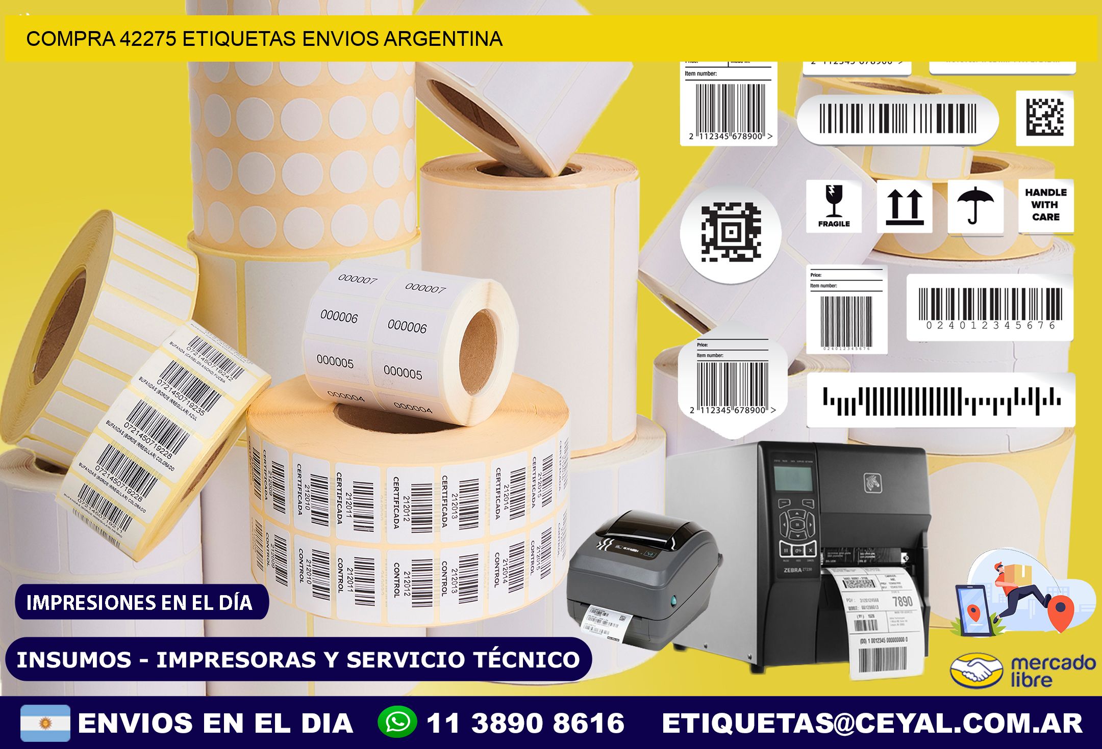 COMPRA 42275 ETIQUETAS ENVIOS ARGENTINA