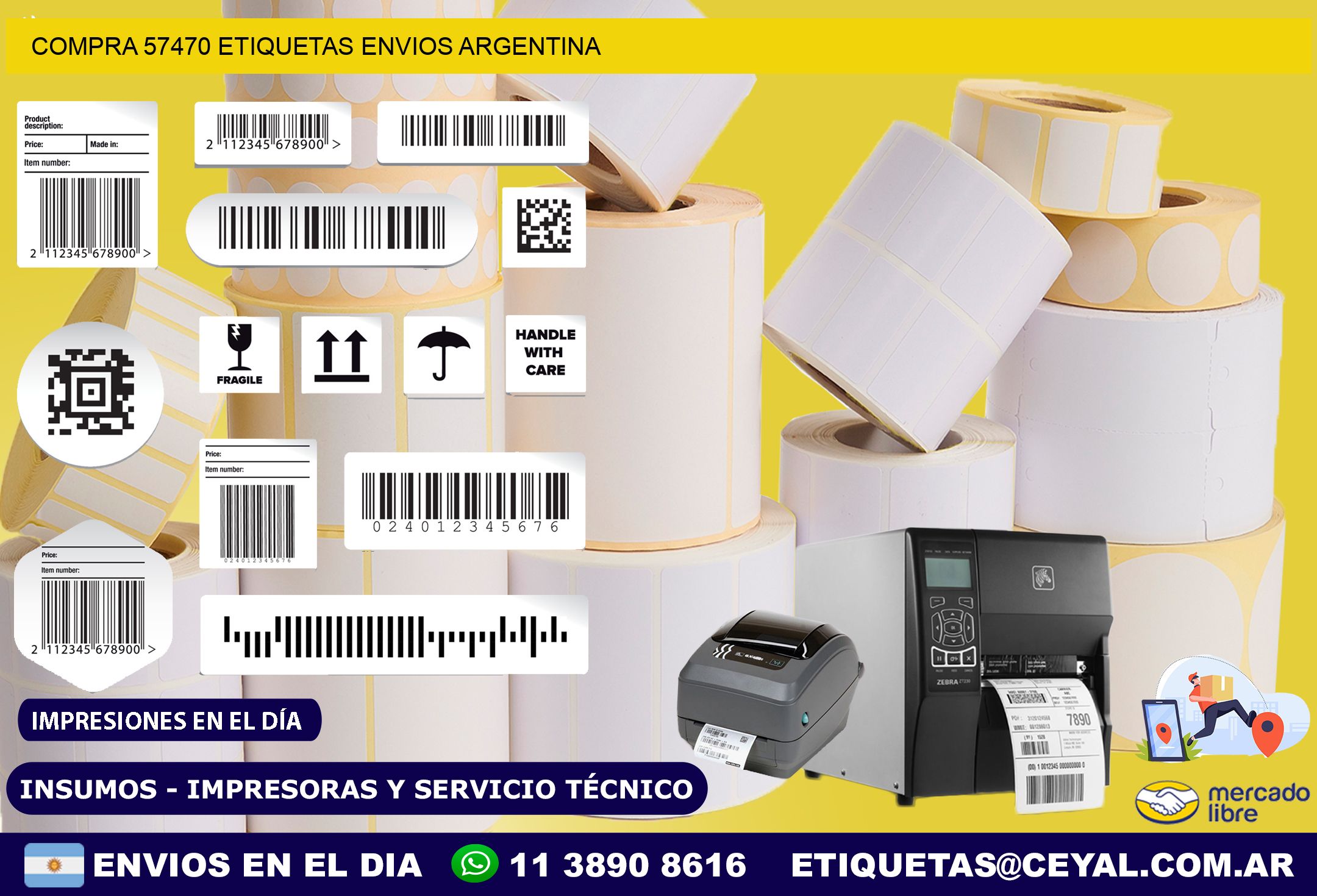 COMPRA 57470 ETIQUETAS ENVIOS ARGENTINA