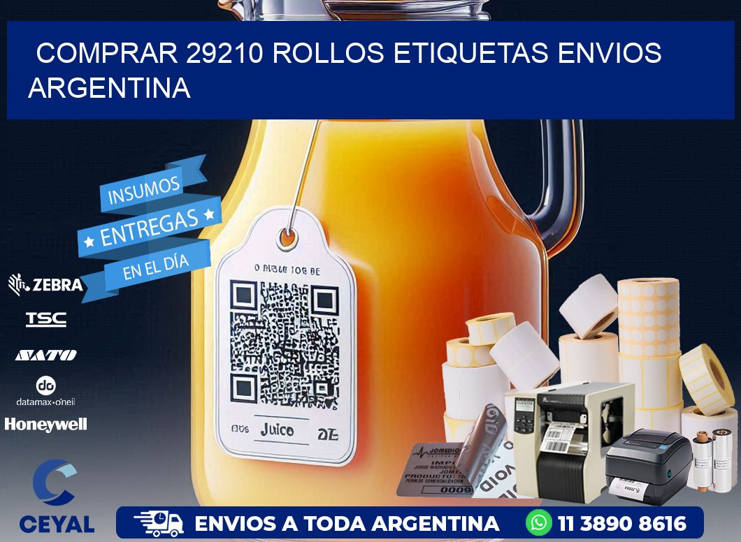 COMPRAR 29210 ROLLOS ETIQUETAS ENVIOS ARGENTINA