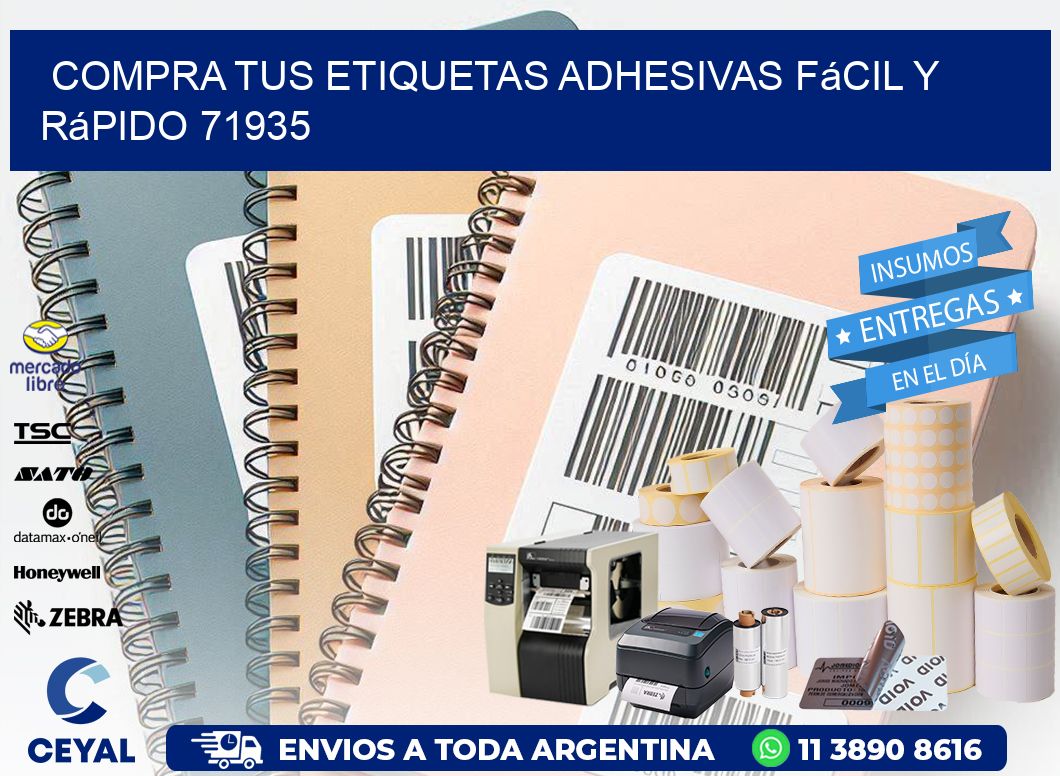 Compra tus Etiquetas Adhesivas Fácil y Rápido 71935