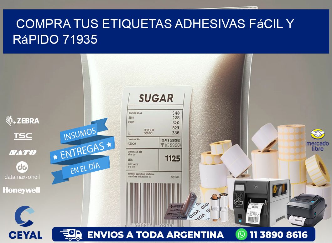 Compra tus Etiquetas Adhesivas Fácil y Rápido 71935