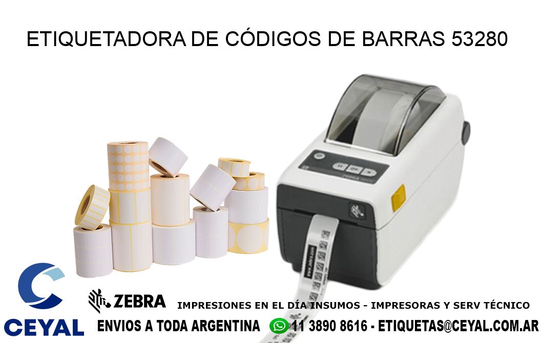 ETIQUETADORA DE CÓDIGOS DE BARRAS 53280