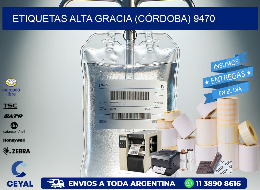 ETIQUETAS ALTA GRACIA (CÓRDOBA) 9470