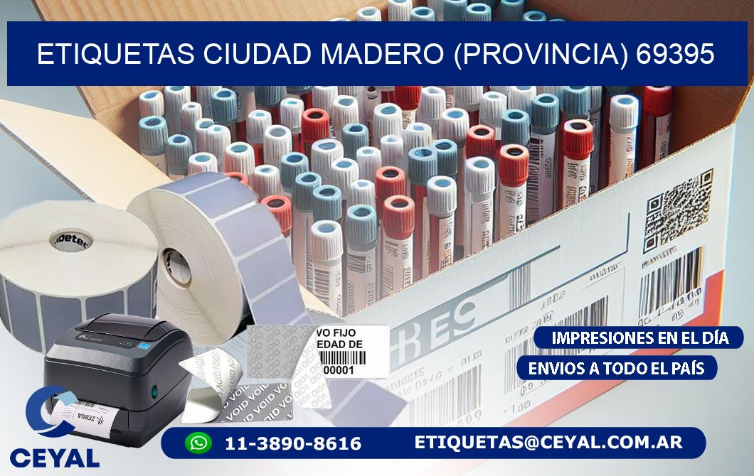 ETIQUETAS CIUDAD MADERO (PROVINCIA) 69395
