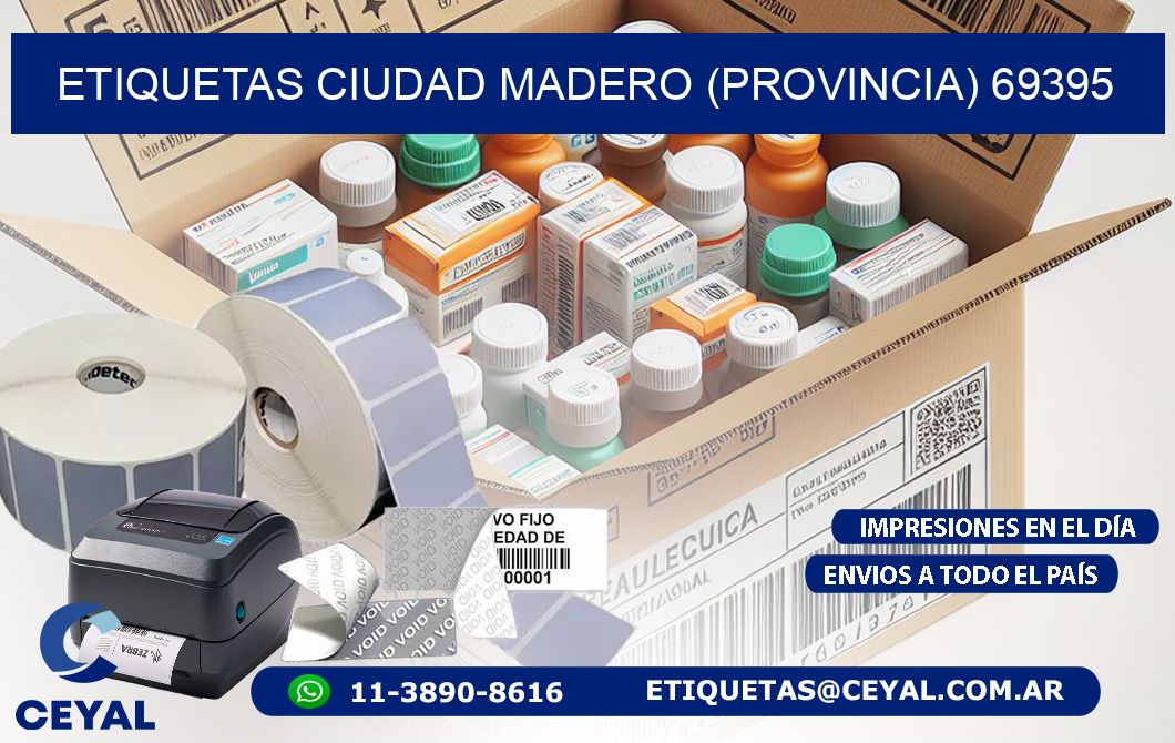 ETIQUETAS CIUDAD MADERO (PROVINCIA) 69395