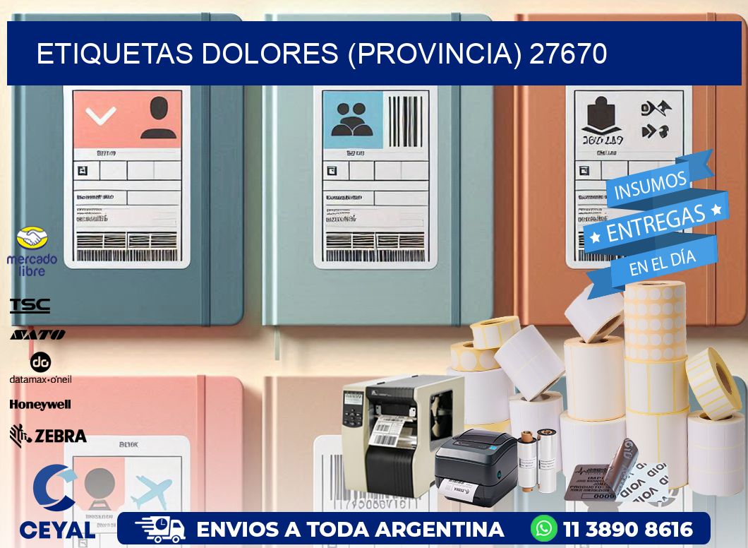 ETIQUETAS DOLORES (PROVINCIA) 27670