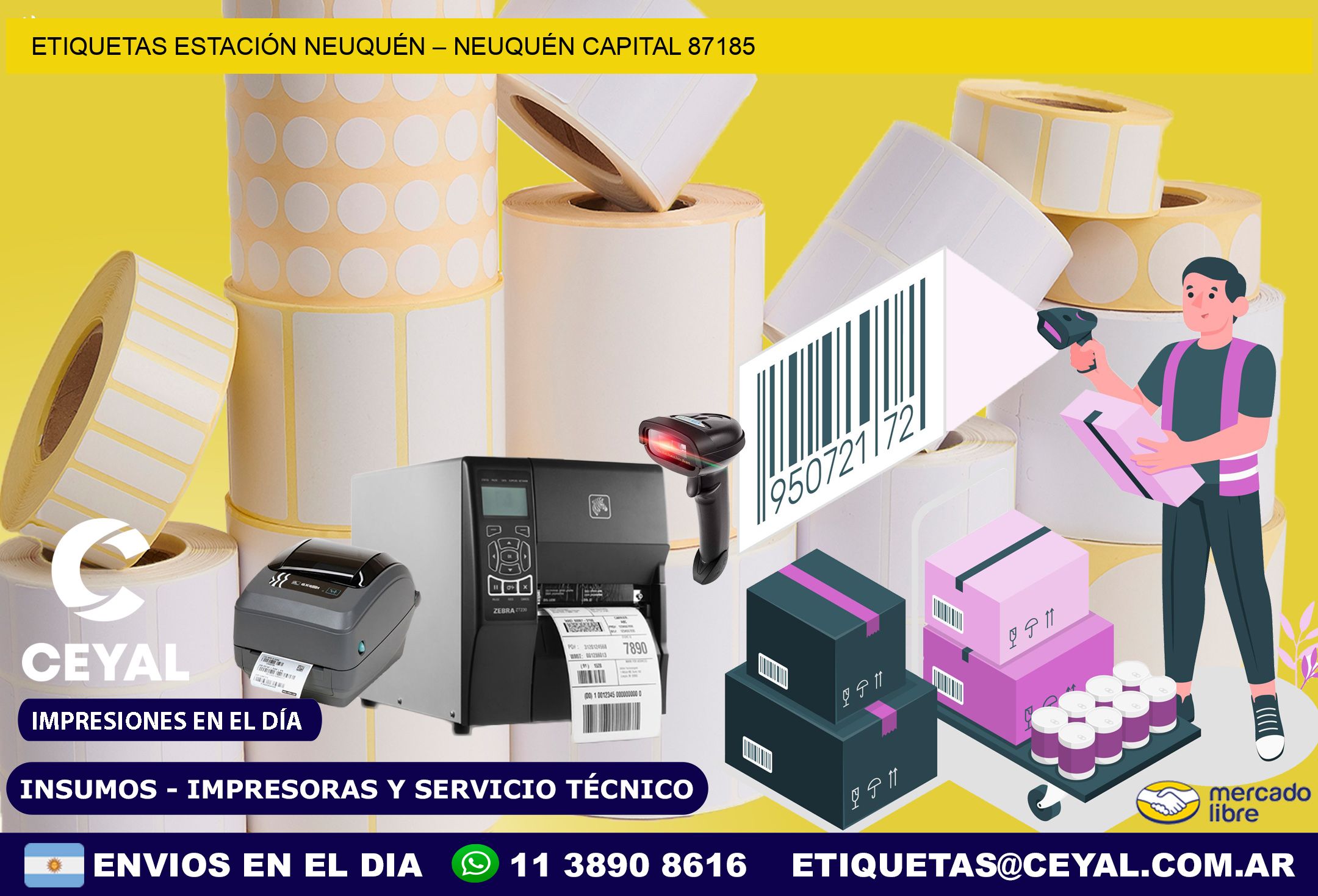 ETIQUETAS ESTACIÓN NEUQUÉN – NEUQUÉN CAPITAL 87185