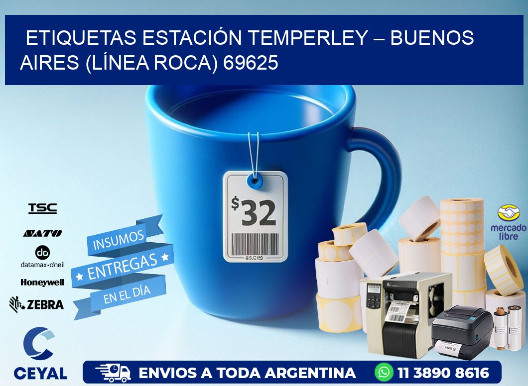ETIQUETAS ESTACIÓN TEMPERLEY – BUENOS AIRES (LÍNEA ROCA) 69625