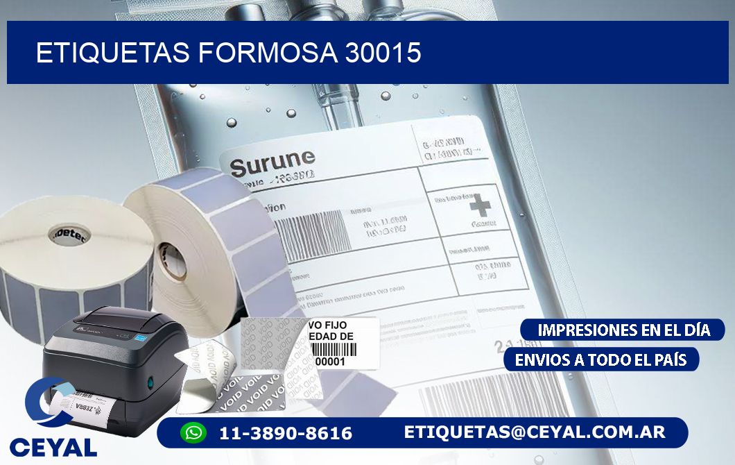 ETIQUETAS FORMOSA 30015