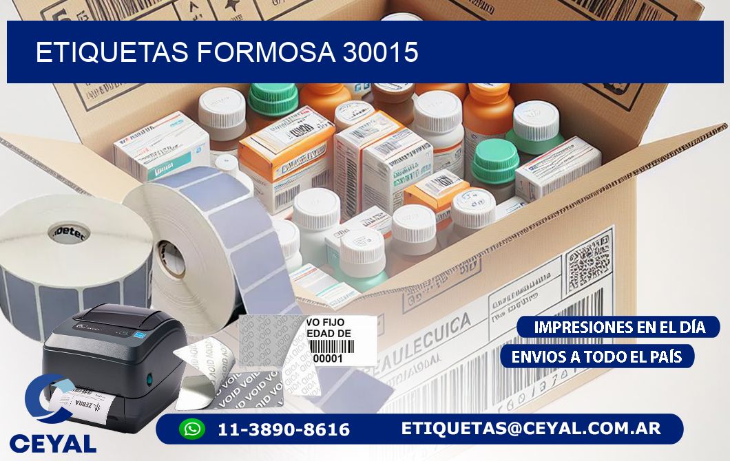 ETIQUETAS FORMOSA 30015