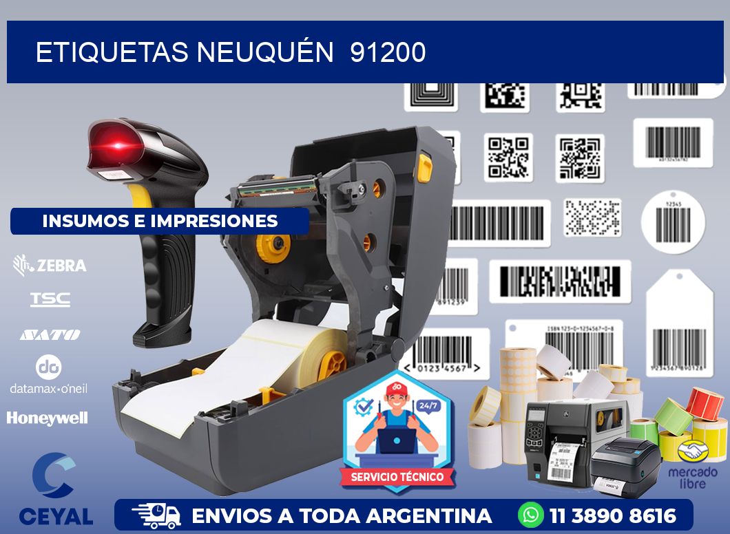 ETIQUETAS NEUQUÉN  91200