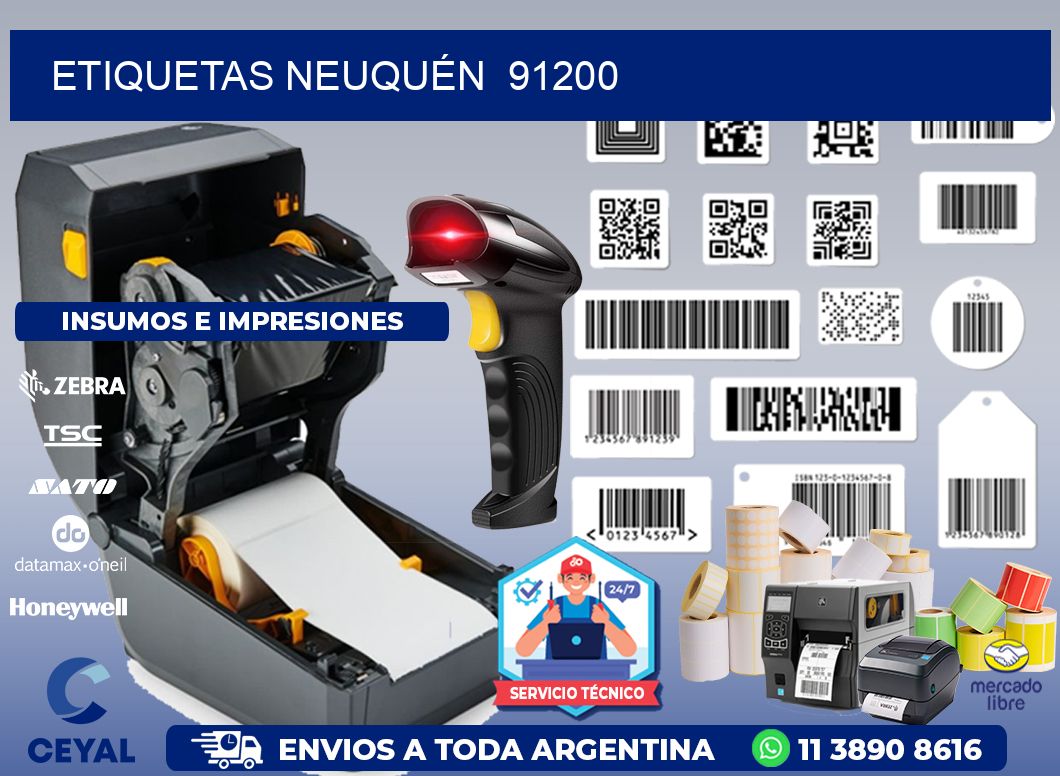 ETIQUETAS NEUQUÉN  91200