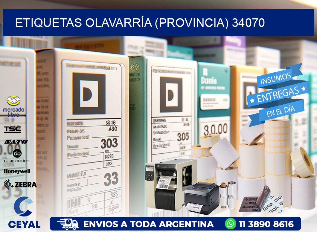 ETIQUETAS OLAVARRÍA (PROVINCIA) 34070