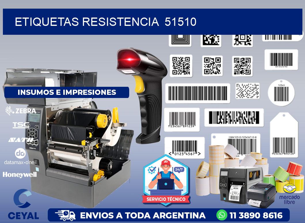 ETIQUETAS RESISTENCIA  51510