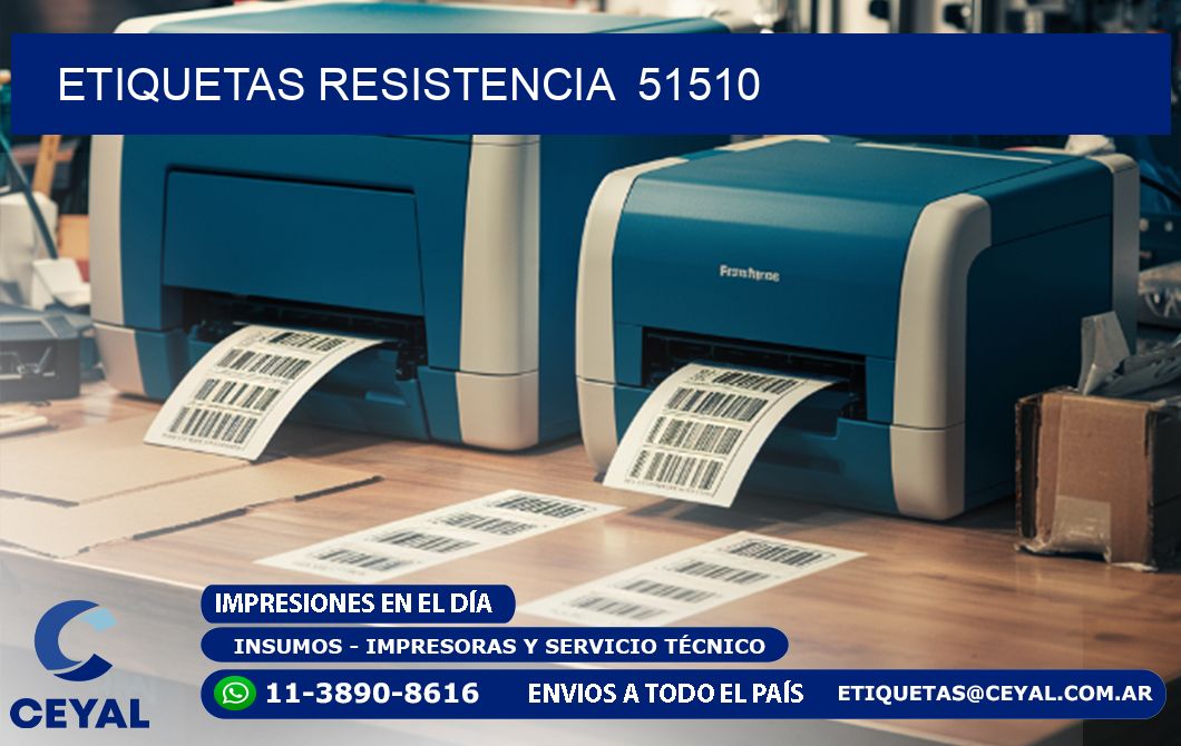 ETIQUETAS RESISTENCIA  51510