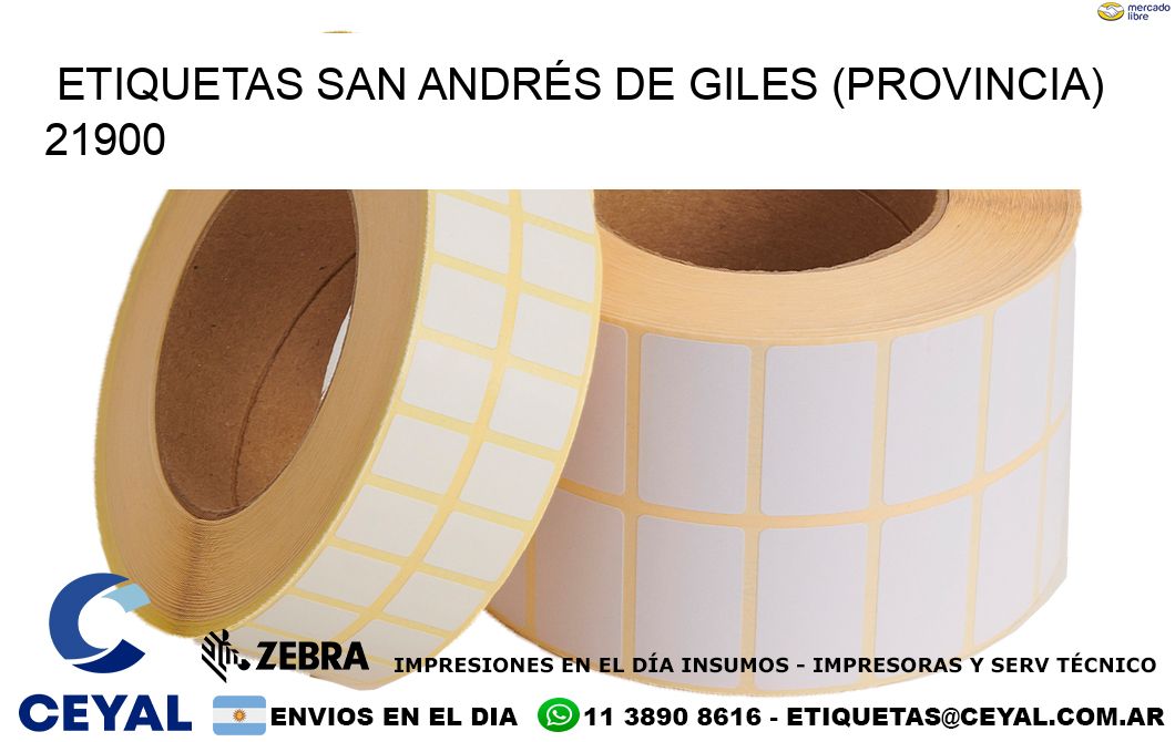 ETIQUETAS SAN ANDRÉS DE GILES (PROVINCIA) 21900