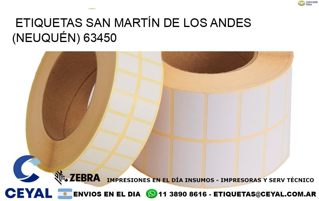 ETIQUETAS SAN MARTÍN DE LOS ANDES (NEUQUÉN) 63450