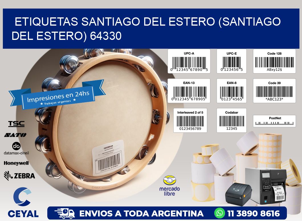 ETIQUETAS SANTIAGO DEL ESTERO (SANTIAGO DEL ESTERO) 64330