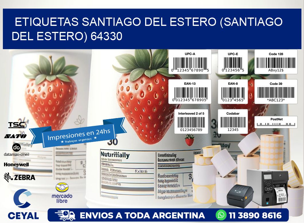 ETIQUETAS SANTIAGO DEL ESTERO (SANTIAGO DEL ESTERO) 64330