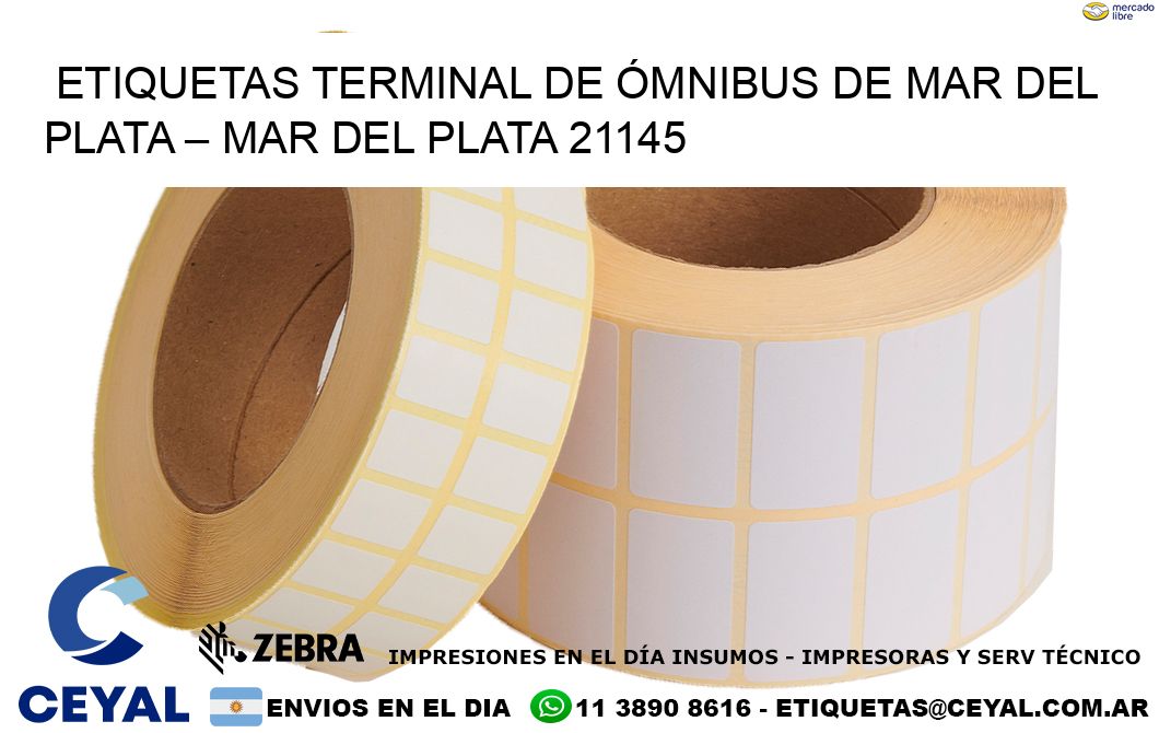 ETIQUETAS TERMINAL DE ÓMNIBUS DE MAR DEL PLATA – MAR DEL PLATA 21145