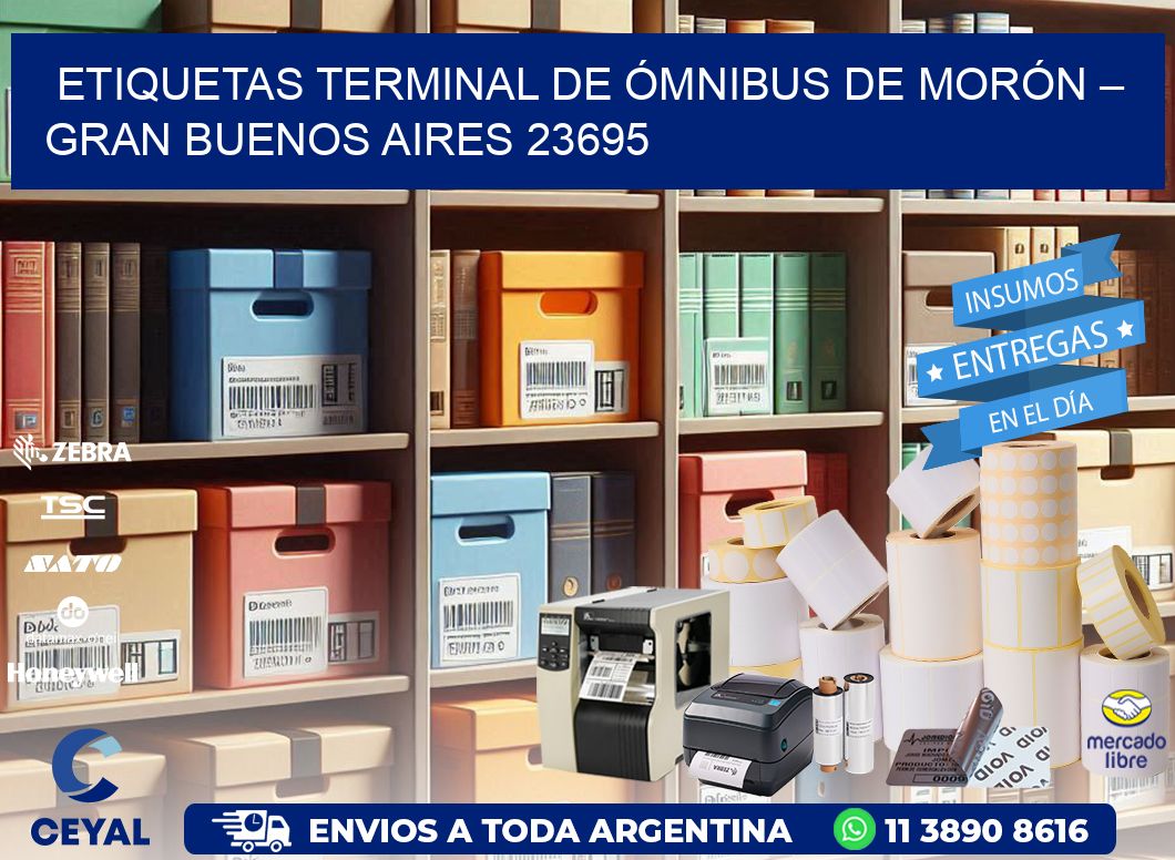 ETIQUETAS TERMINAL DE ÓMNIBUS DE MORÓN – GRAN BUENOS AIRES 23695