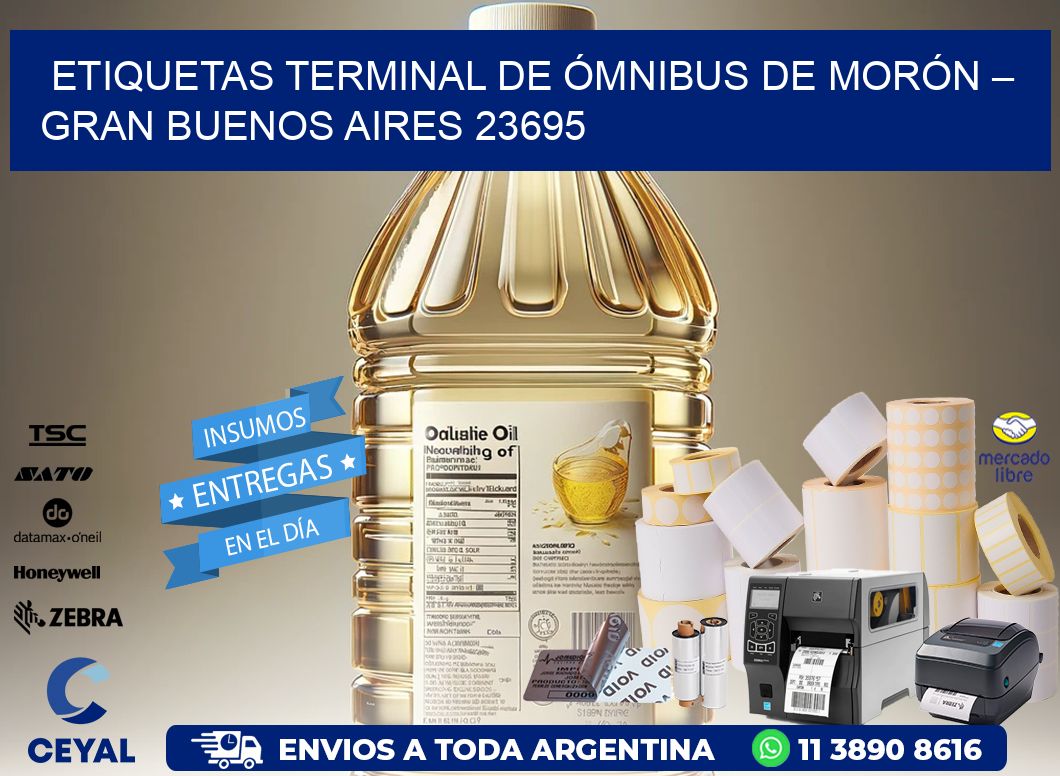 ETIQUETAS TERMINAL DE ÓMNIBUS DE MORÓN – GRAN BUENOS AIRES 23695