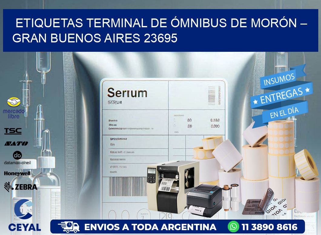 ETIQUETAS TERMINAL DE ÓMNIBUS DE MORÓN – GRAN BUENOS AIRES 23695