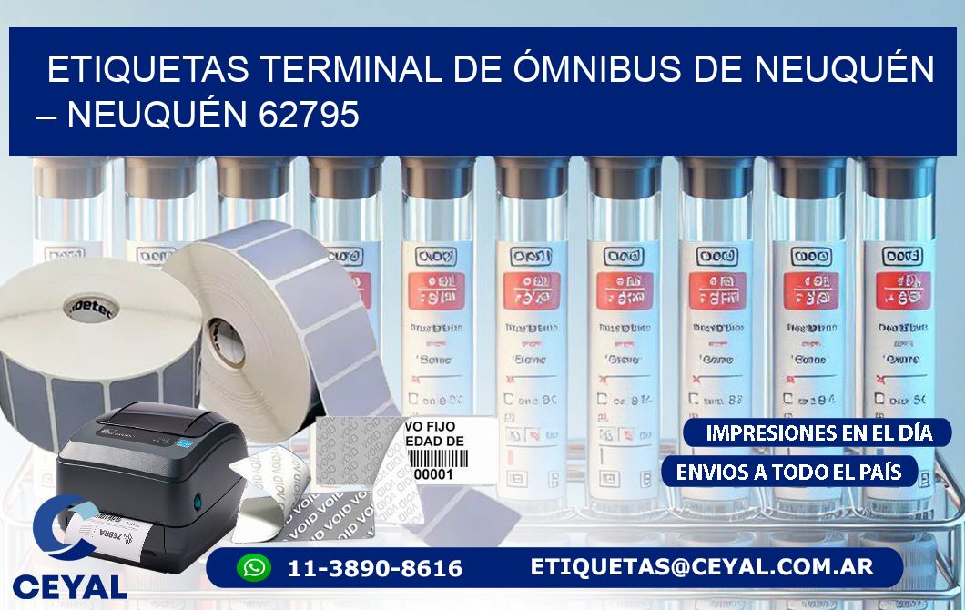 ETIQUETAS TERMINAL DE ÓMNIBUS DE NEUQUÉN – NEUQUÉN 62795