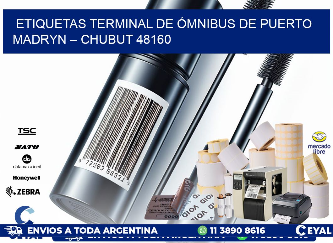 ETIQUETAS TERMINAL DE ÓMNIBUS DE PUERTO MADRYN – CHUBUT 48160