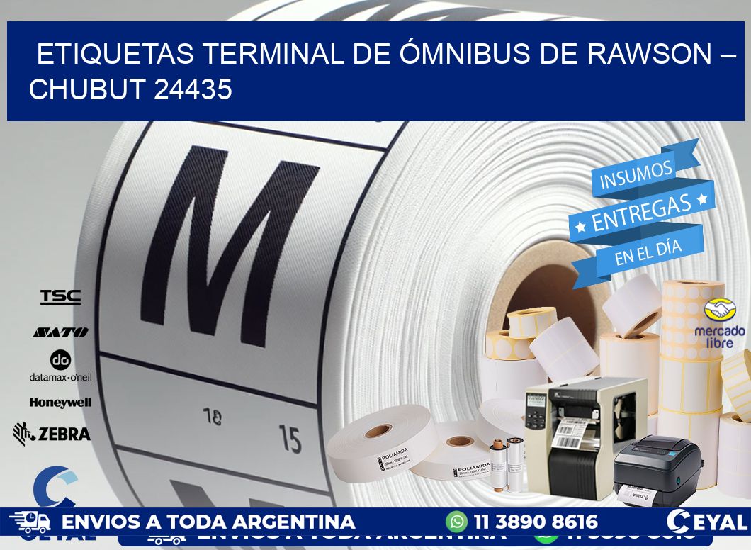 ETIQUETAS TERMINAL DE ÓMNIBUS DE RAWSON – CHUBUT 24435