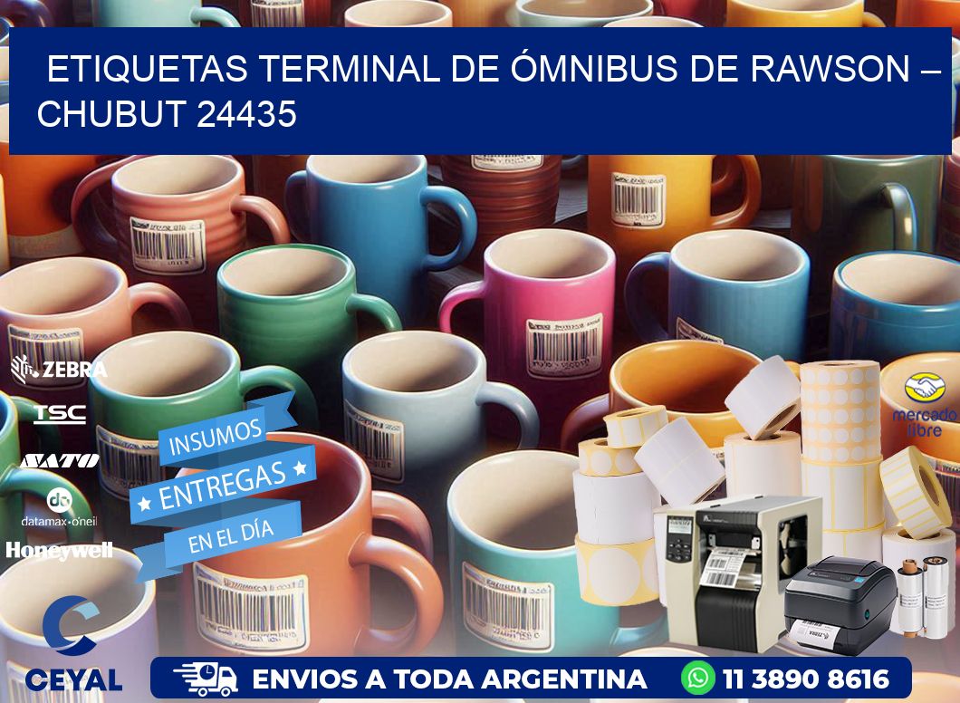 ETIQUETAS TERMINAL DE ÓMNIBUS DE RAWSON – CHUBUT 24435