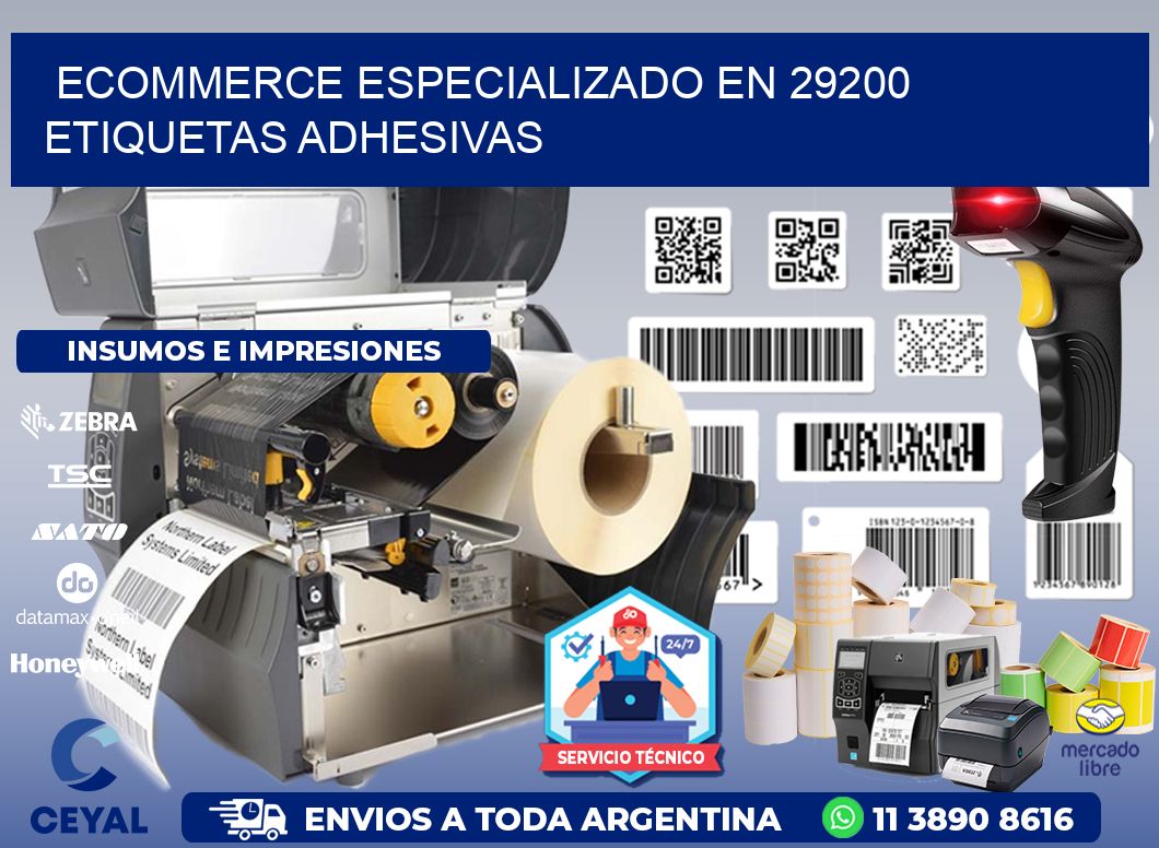 Ecommerce Especializado en 29200 Etiquetas Adhesivas