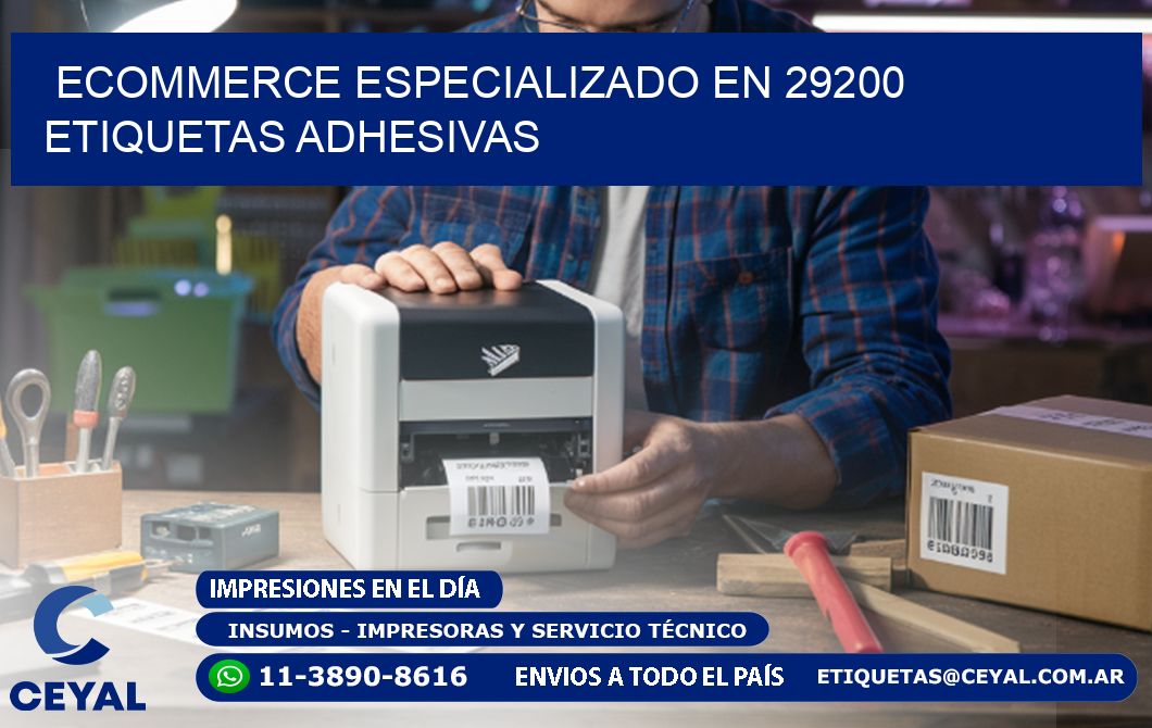 Ecommerce Especializado en 29200 Etiquetas Adhesivas