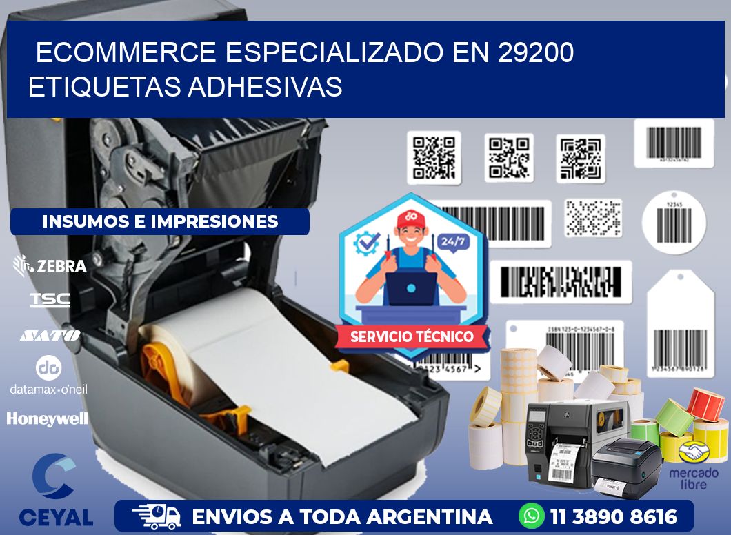 Ecommerce Especializado en 29200 Etiquetas Adhesivas
