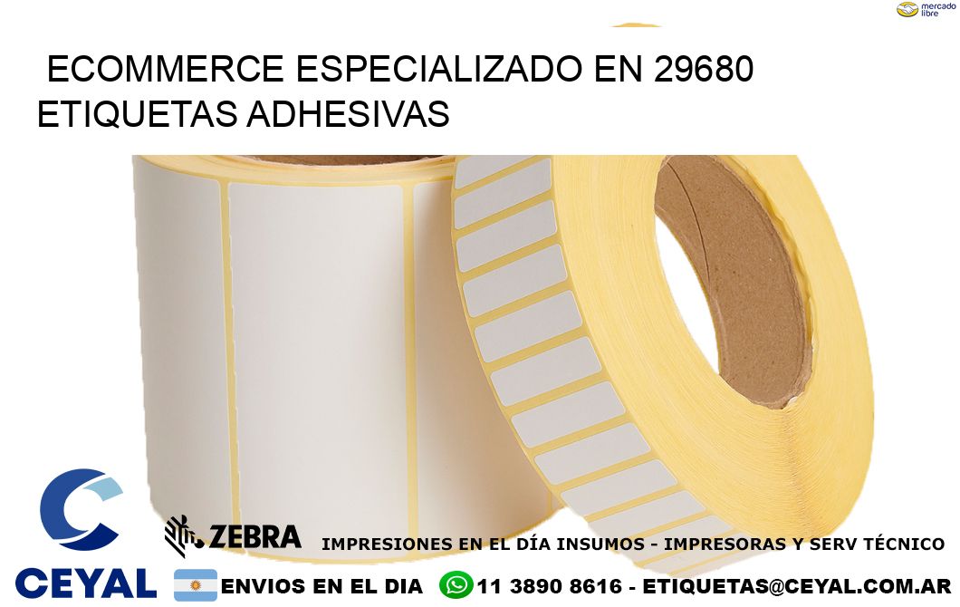 Ecommerce Especializado en 29680 Etiquetas Adhesivas