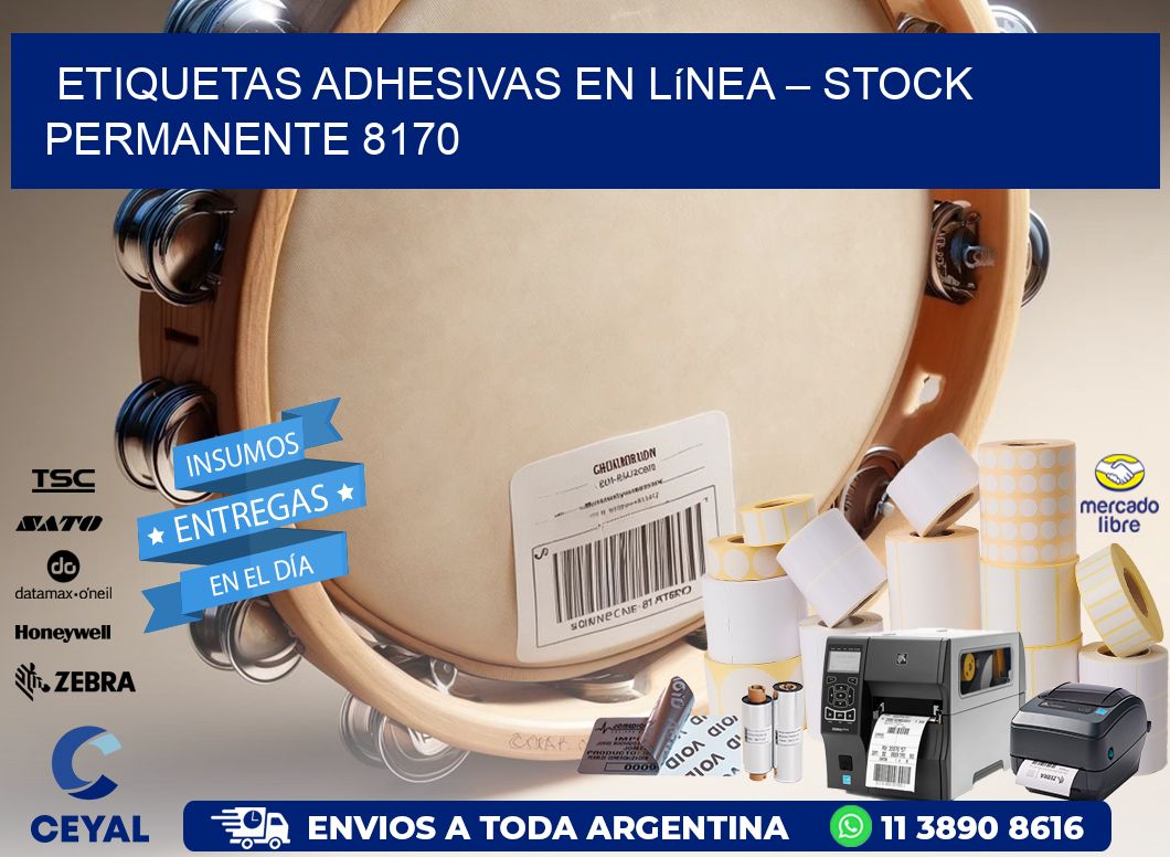 Etiquetas Adhesivas en Línea – Stock Permanente 8170