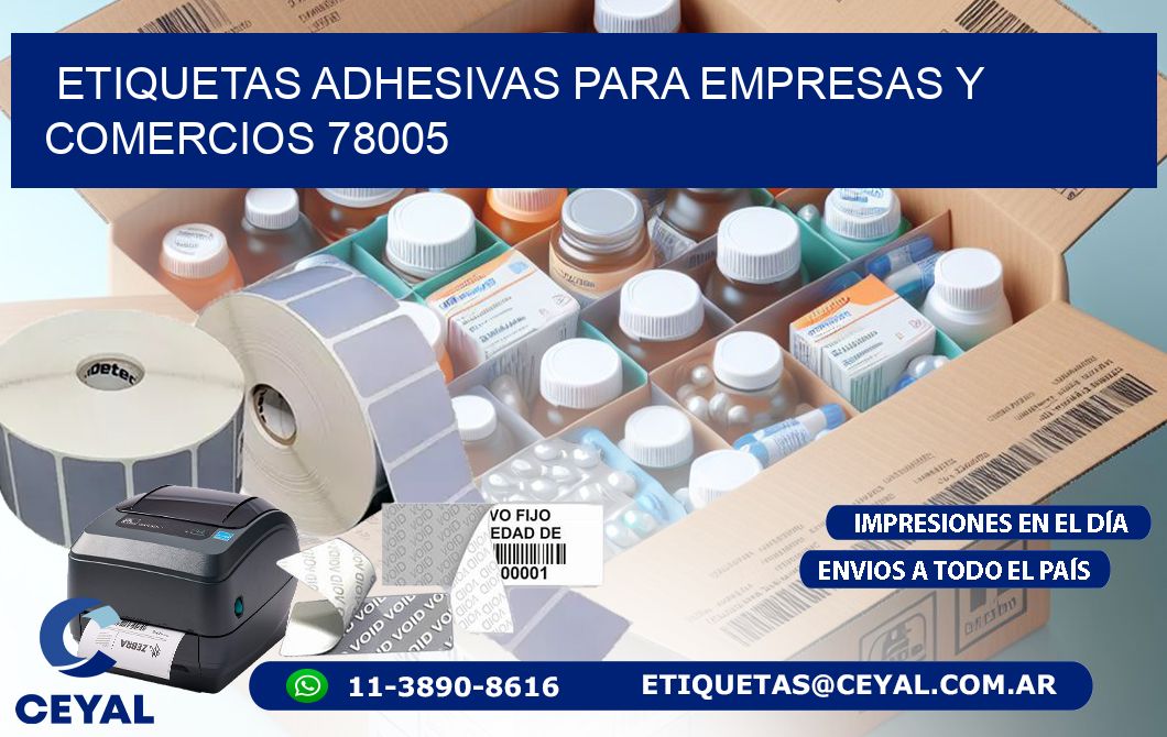 Etiquetas Adhesivas para Empresas y Comercios 78005