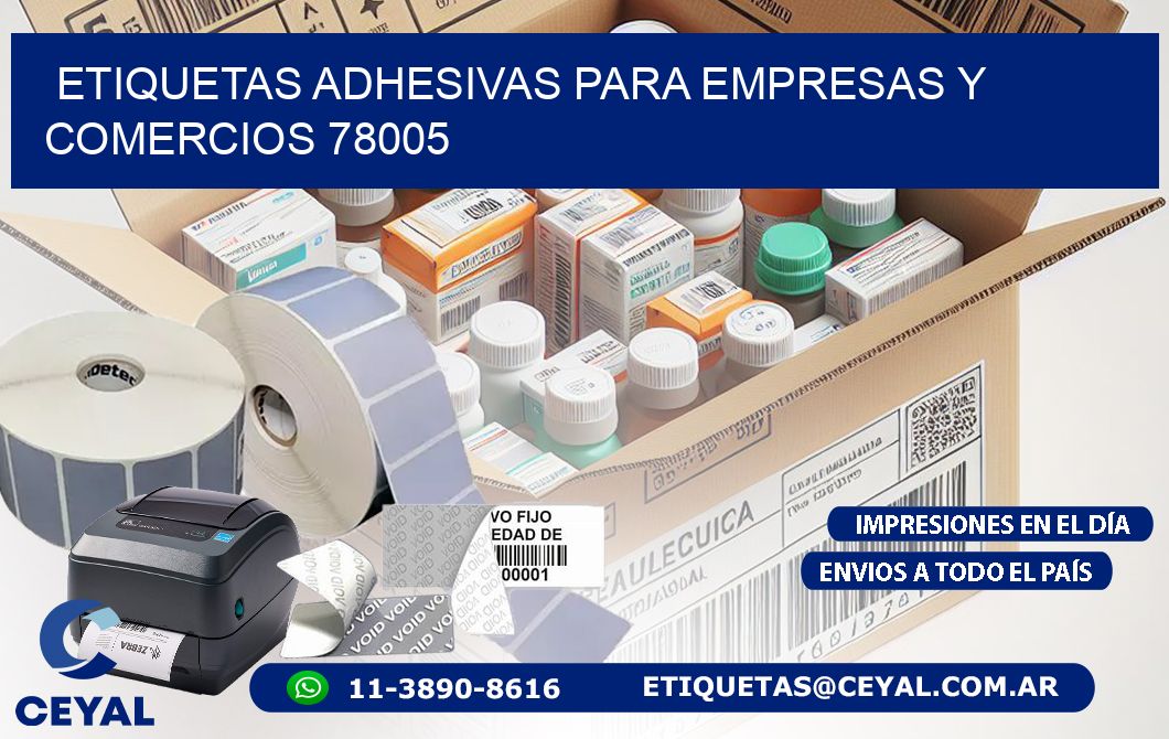 Etiquetas Adhesivas para Empresas y Comercios 78005