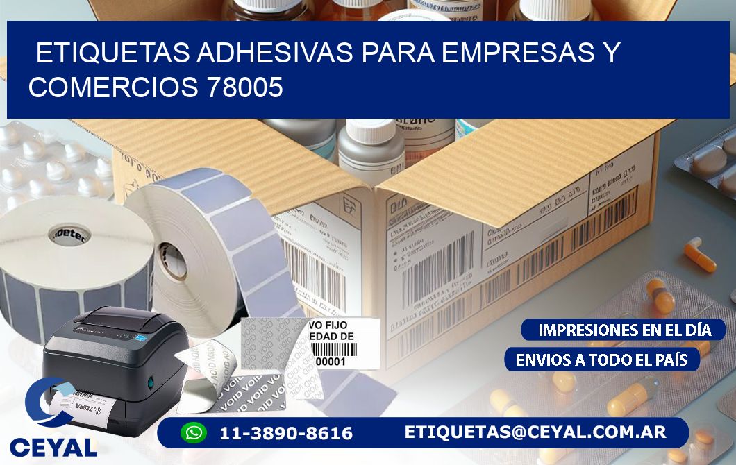 Etiquetas Adhesivas para Empresas y Comercios 78005