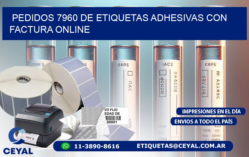 Pedidos 7960 de Etiquetas Adhesivas con Factura Online