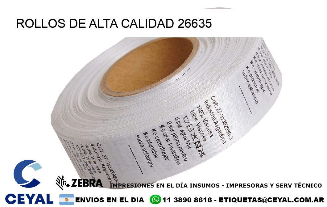 ROLLOS DE ALTA CALIDAD 26635