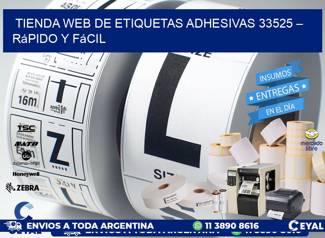Tienda Web de Etiquetas Adhesivas 33525 – Rápido y Fácil