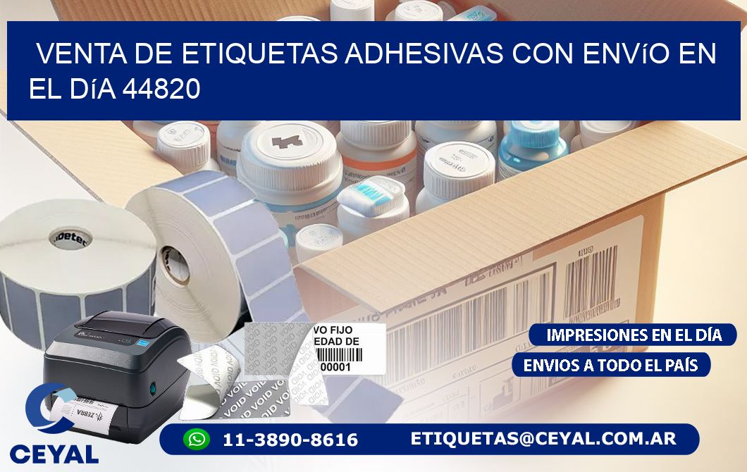 Venta de Etiquetas Adhesivas con Envío en el Día 44820