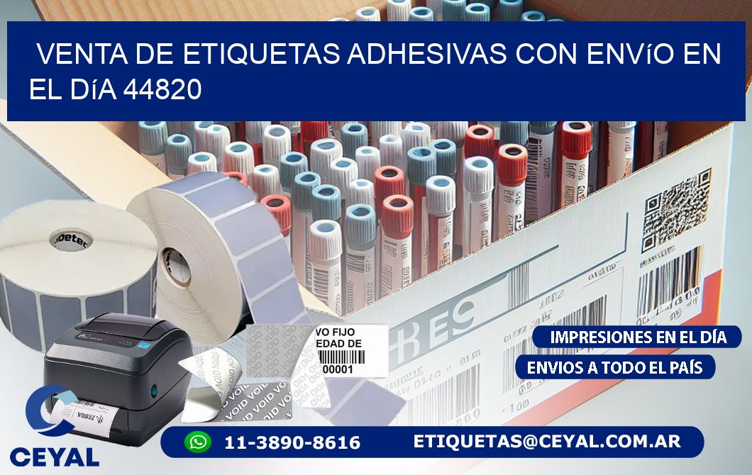 Venta de Etiquetas Adhesivas con Envío en el Día 44820