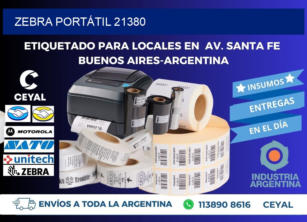 ZEBRA PORTÁTIL 21380