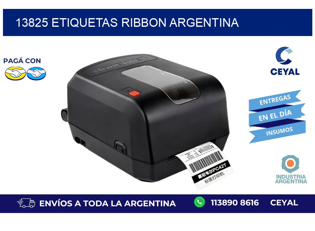 13825 etiquetas ribbon argentina