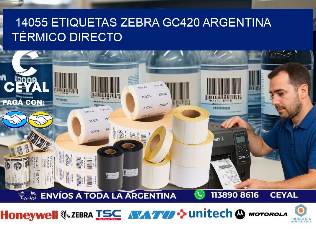 14055 etiquetas zebra gc420 argentina TÉRMICO DIRECTO