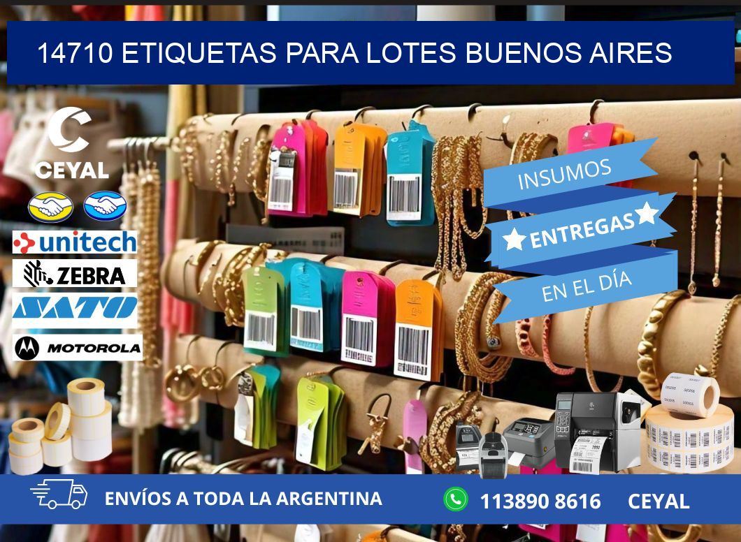 14710 ETIQUETAS PARA LOTES BUENOS AIRES