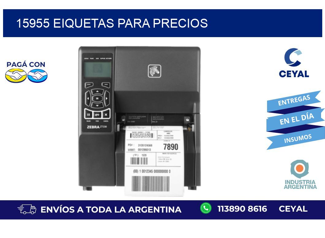 15955 EIQUETAS PARA PRECIOS